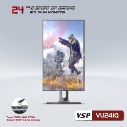 Màn hình phẵng VSP 24inch 2K eSport Gaming VU241Q - QHD /USB-C Type-C