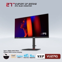 Màn hình phẳng VSP 27inch 2K eSport Gaming VU271Q - QHD /USB-C Type-C