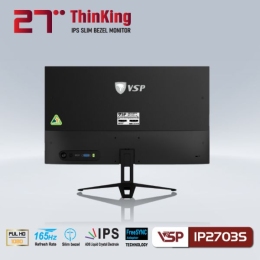Màn hình VSP IPS esport gaming 27inch tràn viền IP2703S - Black
