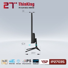 Màn hình VSP IPS esport gaming 27inch tràn viền IP2703S - Black